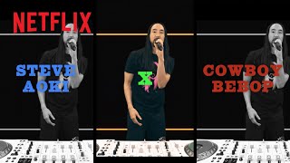 Cowboy Bebop  Steve Aoki Tank Remix  Netflix [upl. by Emera]