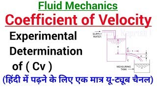 experimental determination of coefficient of velocity  coefficient of velocity for orifice [upl. by Aphra92]