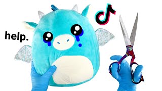 TIKTOK Made Me CUT UP My SQUISHMALLOWS 💀 [upl. by Ayahsal]