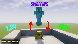 EASY Armor Stand Swapper 100 WORKING Minecraft 1204 TUTORIAL [upl. by Ettenwad]