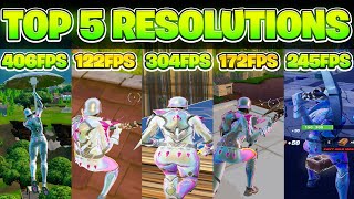 The BEST 5 Stretched Resolutions in Fortnite OG Season HUGE FPS BOOST [upl. by Erena]