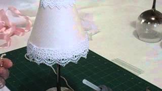 Wine Glass Lamp Shade Tutorial [upl. by Ardna]