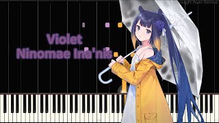 Violet  Ninomae Inanis【ピアノPiano Cover】 [upl. by Bendicta]