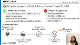 RELAÇÕES ENTRE O GH E O PERFIL DE CITOCINAS NA DPOC [upl. by Wunder]