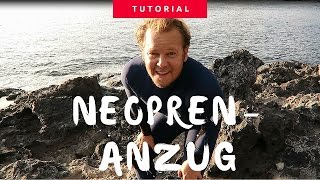 Neoprenanzug Tutorial Neoprenanzug ohne Reißverschluss richtig anziehen [upl. by Elleiand937]