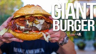 The Best Giant Burger  SAM THE COOKING GUY 4K [upl. by Lattonia]