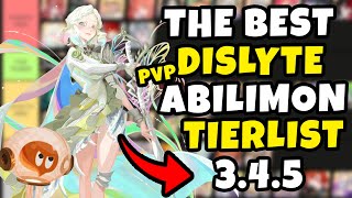 UPDATED 𝐀𝐁𝐈𝐋𝐈𝐌𝐎𝐍 PIRORITY PVP TIERLIST 345 TIERLIST  ABILIMON TIERLIST  DISLYTE [upl. by Bondy]