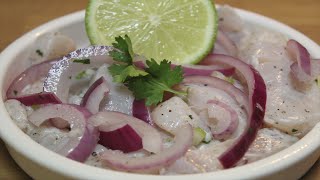 COMO HACER CEVICHE PERUANO RECETA FÁCIL [upl. by Nolte]