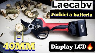 FORBICI BATTERIA DA POTATURA 40MM LAECABV LA40S  ASTA TELECOSPICA LAE03  ELECTRIC SHEARS PRUNING [upl. by Guevara]