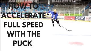 MHH Hockey Tutorials  How To Accelerate Full Speed With The Puck [upl. by Yve488]