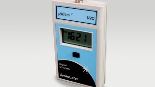 Solarmeter Model 80 Digital Handheld NISTTraceable UVC Radiometer with Integral Sensor [upl. by Eikcin]