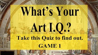 MENSA ART IQ QUIZ 1 [upl. by Jerusalem]