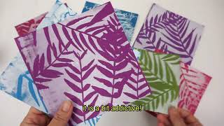 Tutorial  Gebruik witte acrylverf met gelprinting  iHobby [upl. by Enawtna]