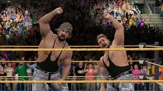 WWE 2K16  The Bushwhackers Entrance Signature Finisher [upl. by Nisbet]