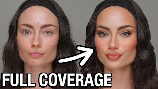 ULTIMATE FULL COVERAGE MAKEUP FOR ACNE  Tips for Longwear Flawless Skin ✨ [upl. by Aerdnod]