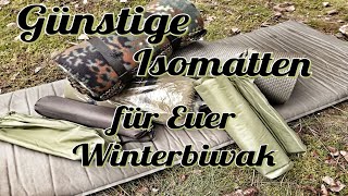 Günstige Isomatten und Sitzkissen für Bushcraft oder Euer Winterbiwak [upl. by Odella738]