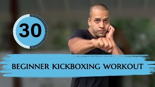 At Home Beginner Kickboxing Workout  30 Minutes [upl. by Rotman]