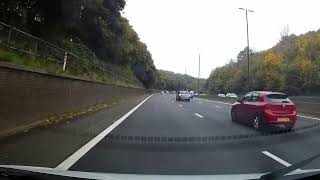 Dash Cam Journey down the M4 Motorway from Llantarnam to Llantrisant [upl. by Kcirddehs]