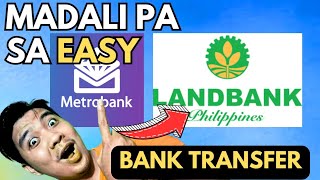 HOW TO TRANSFER SEND MONEY FROM METROBANK TO LANDBANK 2024 [upl. by Reta714]