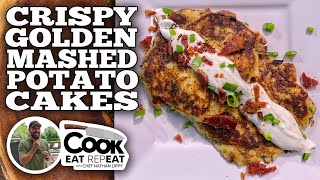 How to Make the Perfect Potato Cakes on a Griddle  Blackstone Griddle Recipes [upl. by Submuloc458]