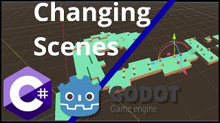 Switching Level Scenes in Godot  Godot CSharp 3D Platformer Series Part 8 [upl. by Craw]