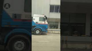 Big trailer waitng by the side of the road shortvideo viralvideo trending viral [upl. by Anu]