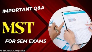 MST important question JNTUK R20 syllabus  mean stack technologies questions jntuk [upl. by Ynaffik434]