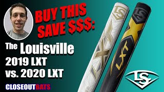 Closeoutbatscom Louisville Slugger LXT 2020 Series VS Louisville SluggerLXT 2019 Series [upl. by Phemia403]