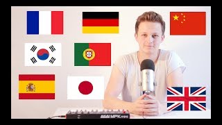 ed sheeran  shape of you but Im singing it in 8 different languages [upl. by Essex]