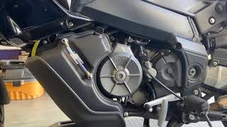 Aprilia Caponord 1000 Oil amp Filter Change [upl. by Eerhs]