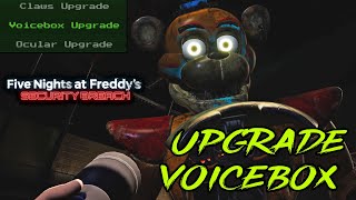 FNAF Upgrade Voicebox quotUpgrade Freddy in Parts and Servicequot Five Nights at Freddys Security Breach [upl. by Aneen]