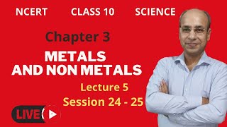 Class 10 CBSENCERT Science Chapter 3  Metas and Non metals  Lecture 5  Questions [upl. by Eanrahc]