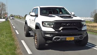 Dodge RAM 1500 TRX 62L Supercharged Hemi V8  Drag Races Exhaust Sounds amp Accelerations [upl. by Coben516]