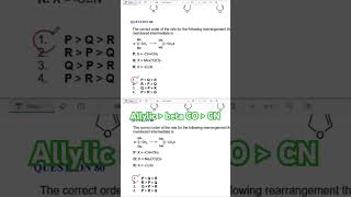 Rearrangement Reaction order [upl. by Dee Dee]