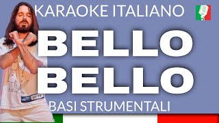 FEDERICO MARTELLI  BELLO BELLO KARAOKE STRUMENTALE base karaoke italiano🎤 [upl. by Roslyn]