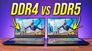 DDR4 vs DDR5 Laptop Comparison  10 Game Test [upl. by Suedama]