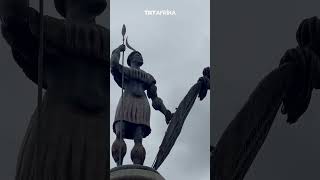 South Africas President Ramaphosa And Zulu King Unveil King Shakas Statue In Durban [upl. by Nickerson]