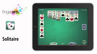 Solitaire Video for iPhone iPad and iPod Touch by Finger Arts Free [upl. by Abbub]