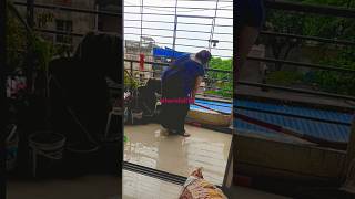 Balcony ki saaf Safai cleaning handcleaning villagelife villagevlog [upl. by Grados]