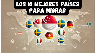 LOS 10 MEJORES PAISES DEL MUNDO PARA MIGRAR [upl. by Lajib]