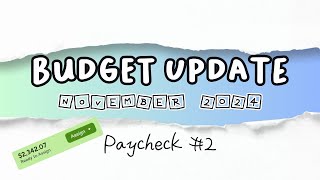 YNAB Budget Update  November 22 2024  234207  zerobasedbudget youneedabudget [upl. by Barfuss]