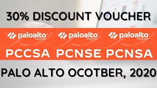 Palo Alto Certification Voucher Code 2020  30 discount on PCCSA PCNSA PCNSE [upl. by Amandy]