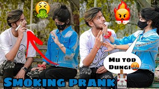 Smoking 🚬 prank on my Cute BestFriend  Gone wrong  gulshandixit01 [upl. by Alac]