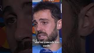 Bernardo Silva Reacts To Man City Losing 41 To Sporting Lisbon 👀 championsleague ucl mancity [upl. by Atteval]