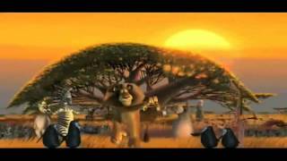 The Bee Gees  Stayin Alive Cartoon Madagascar Dance [upl. by Salomi]