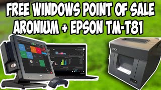 FREE WINDOWS POINT OF SALE HOW TO INSTALL ARONIUM EPSON POS PRINTER TMT81 [upl. by Gnouv]