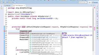 how to fetch data in table format using servlet with ecllipse ide [upl. by Ludwigg]