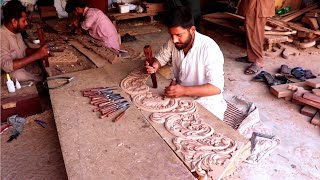 Making Of Hand Wood Carving With Amazing Skills [upl. by Ligetti]