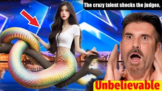 Amazing talent shocks the judges with half human half snake wins the Golden Buzzer  AGT 2024 [upl. by Cita]