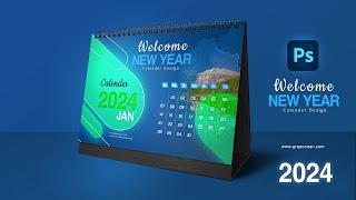 Professional magnetic calendar design with your logo Adobe Photoshop Cc [upl. by Annuahsal]